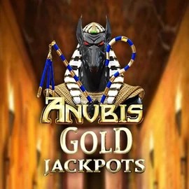 Anubis Gold Jackpots slot logo by Inspired Gaming at Majestic Slots Casino