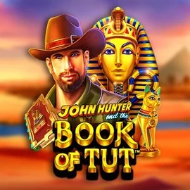 Official Slots logo: John Hunter and the Book of Tut by Pragmatic Play at Majestic Slots Casino