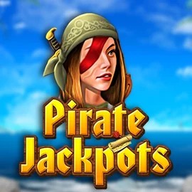 Pirate Jackpots online game logo by Belatra Games on majesticslots.uk