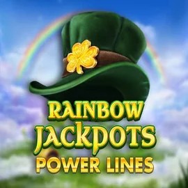 Enjoy Rainbow Jackpots Power Lines by Red Tiger Gaming – logo hosted on majesticslots.uk