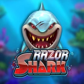 Razor Shark logo by Push Gaming Majestic Slots Casino