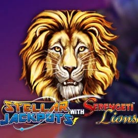Stellar Jackpots with Serengeti Lions slot icon by Lightning Box Game, available at Majestic Slots Casino
